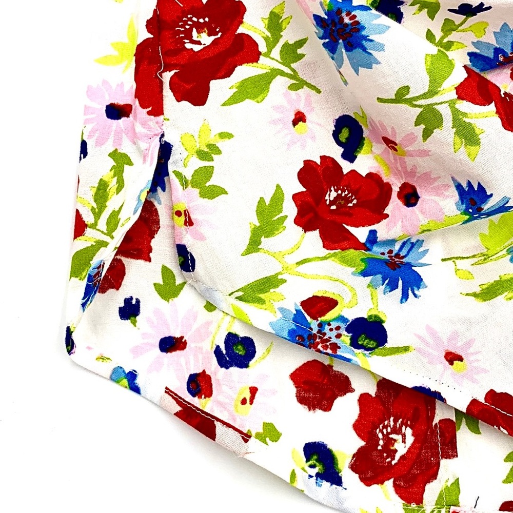 Veronica Beard Vea Tie Front Floral Halter Top Size 14 - Picture 7 of 15